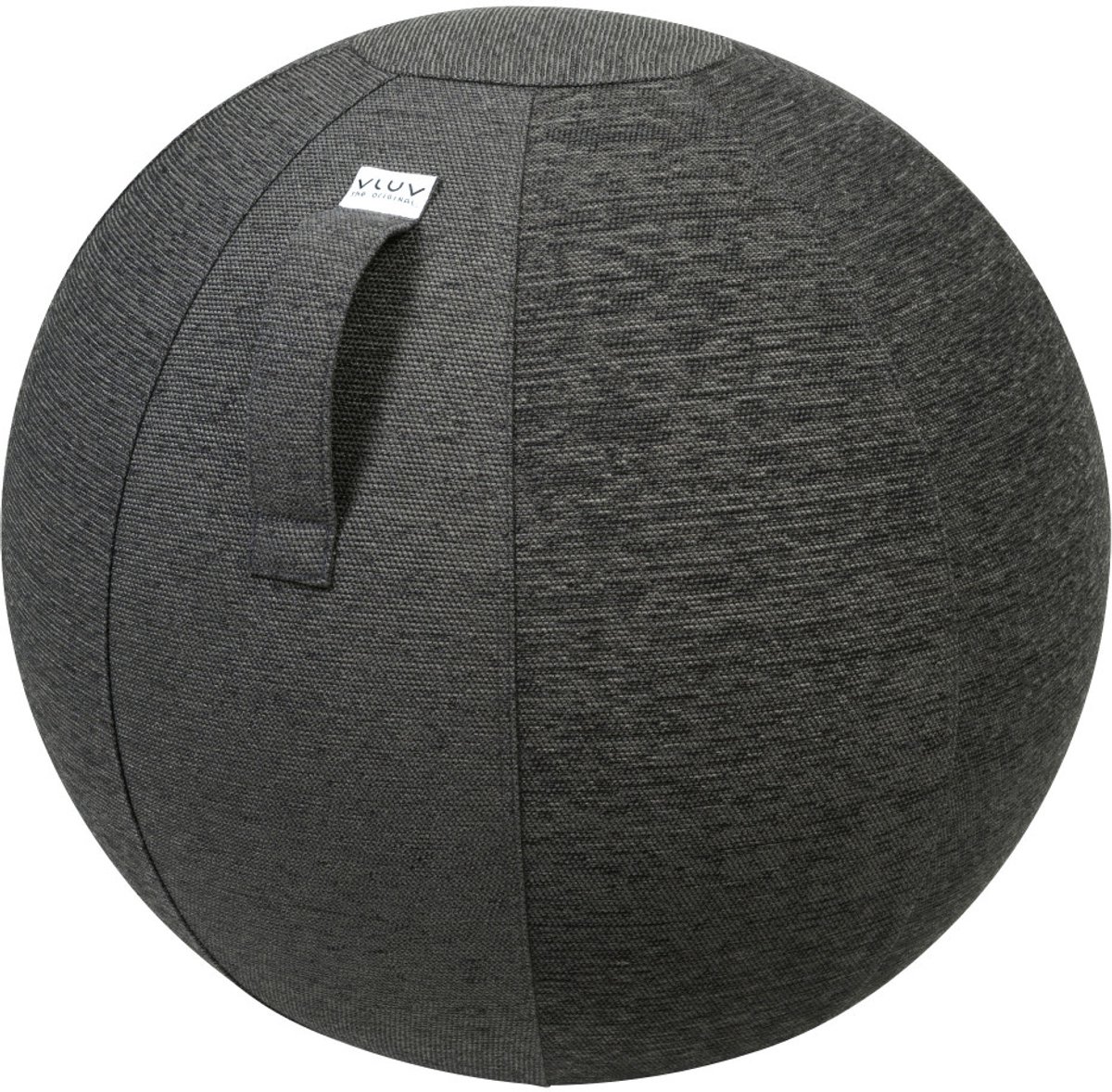 Vluv STOV - zitbal met hoes - voor kantoor en thuis - ergonomisch - yoga- en zwangerschapsbal - 70-75 cm - antraciet
