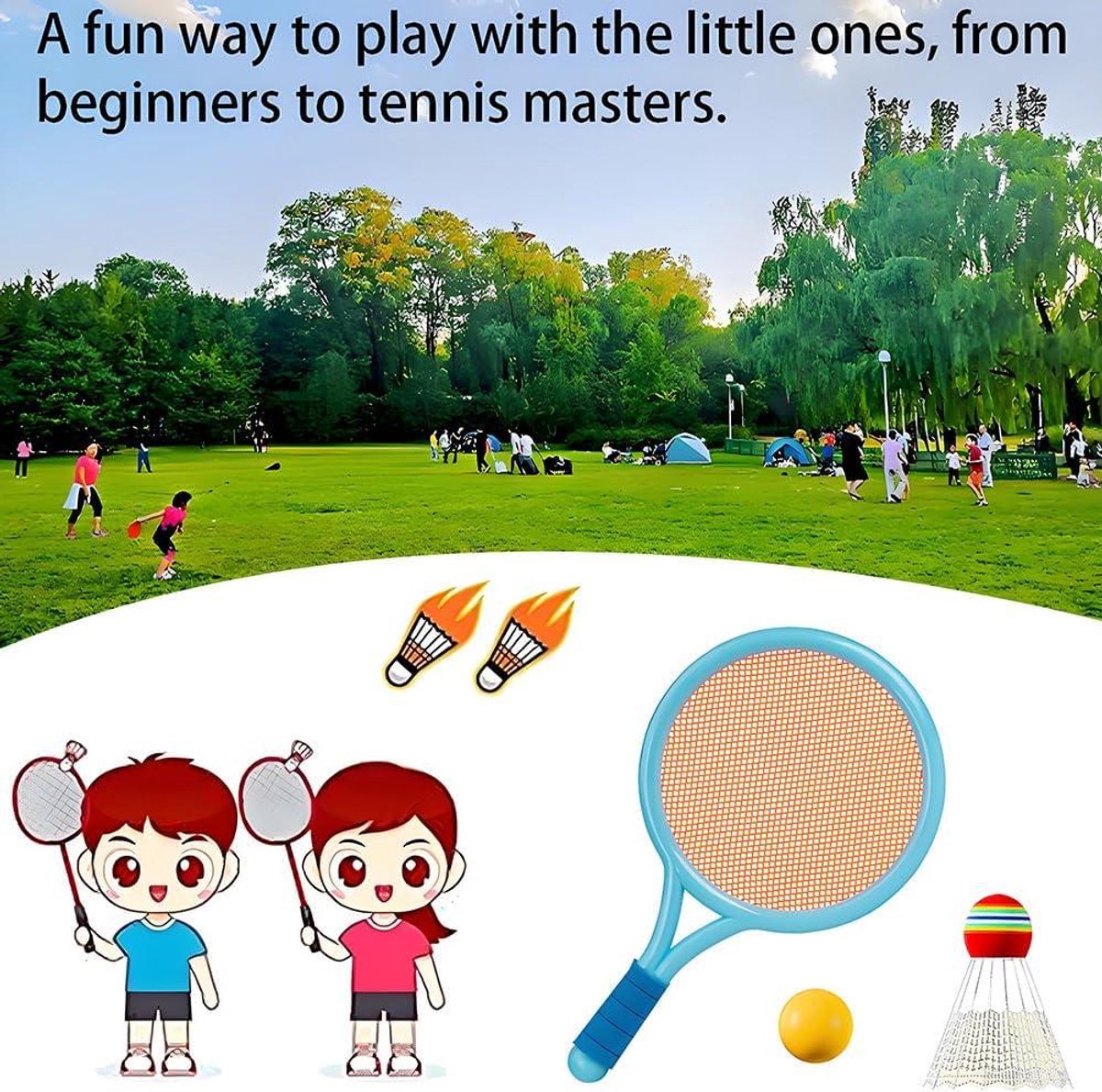 Tennisracket voor kinderen Uwin Champion Tennisracket voor kinderen Uwin Champion