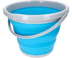 Opvouwbare emmer 10 liter turquoise