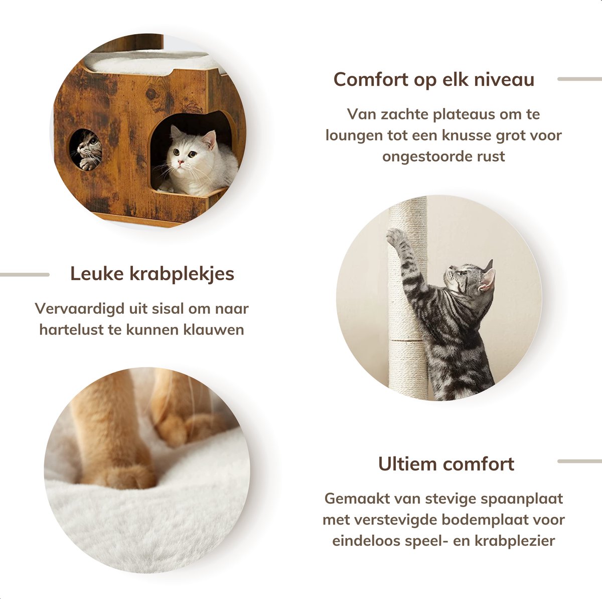 ACAZA ACAZA 86 cm Kattenkrabpaal - afbeelding 2
