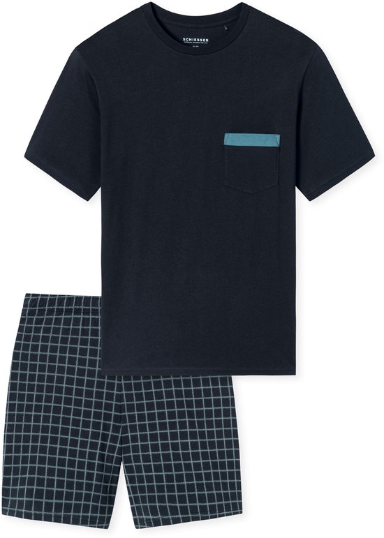 Schiesser – Comfort Nightwear - Pyjama – 180261 – Night Blue – Maat M