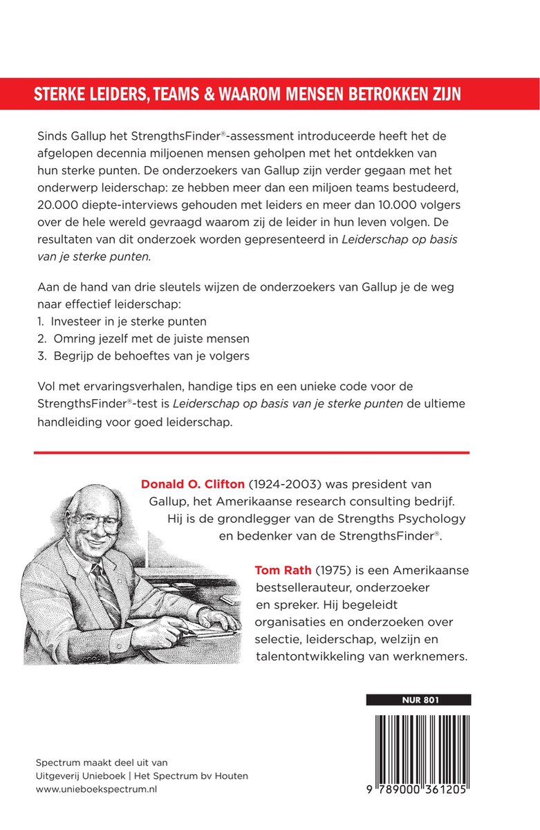 Leiderschap op basis van je sterke punten - back cover