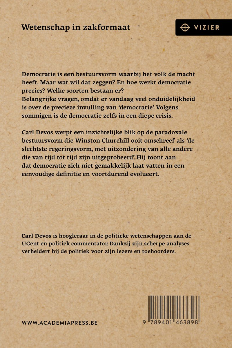 Democratie - back cover
