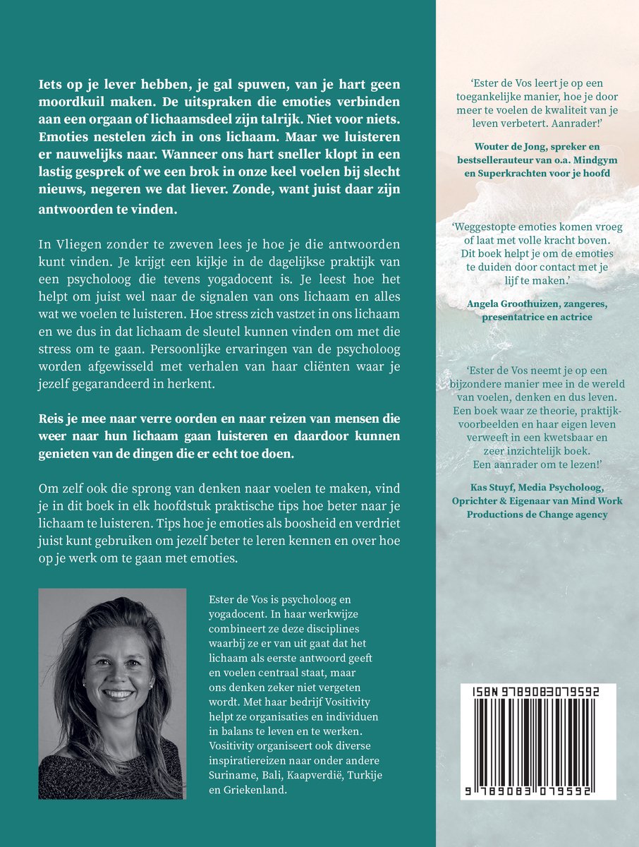 Vliegen zonder te zweven - back cover