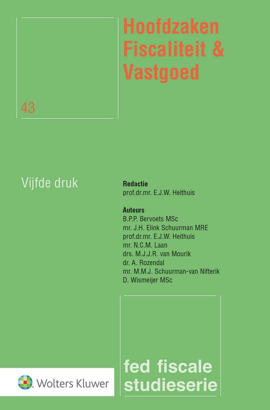 Hoofdzaken Fiscaliteit & Vastgoed - cover