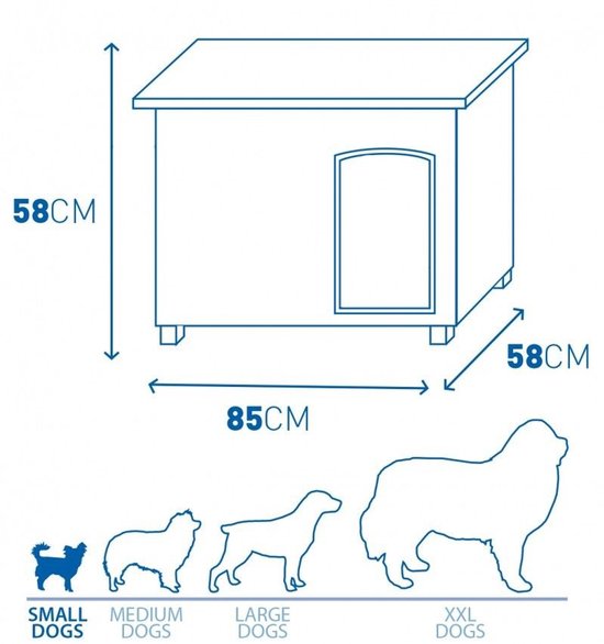 Woodland Slaaphok Balto 1 Cottage - 85 x 58 x 58 cm