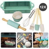 Baketivity 31 stuks kinderen koken en bakken set met kindermes en echt kookgerei - Kid Safe mes & kookgereedschap - kinderen bakken set cadeau voor meisjes en jongens inclusief nylon mes voor