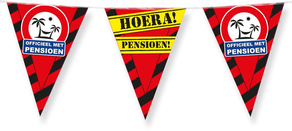 Traffic sign party flags - Pensioen