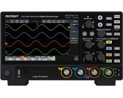 VOLTCRAFT DOV1254F LA Digitale oscilloscoop 125 MHz 4-kanaals 1.25 GSa/s 100 Mpts 12 Bit Digitaal geheugen (DSO), Funct