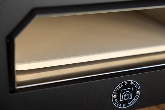 Pizza di Monti - Tavoletta - Black - Luxe Elektrische Pizzaoven - tot 400°C - Tafelmodel - Binnen & Buiten gebruik - Inclusief pizzasteen, schep, verlichting en temperatuur en doorkijk deur. — afbeelding 2