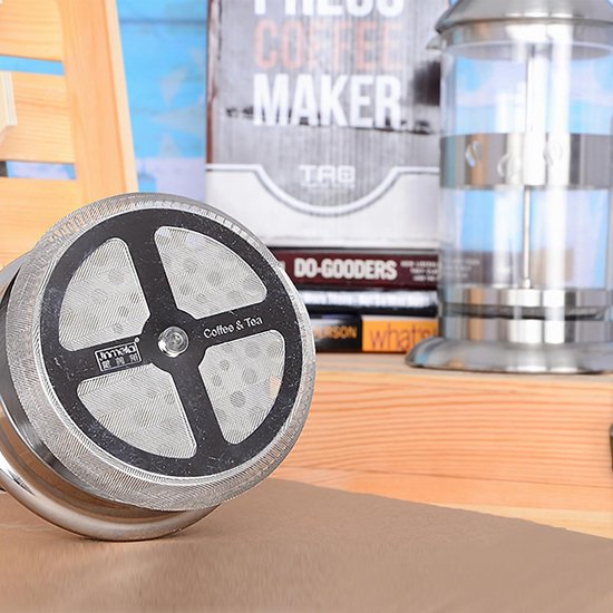 Filtres En Acier Inoxydable ASTER - 6 Pièces Pour Cafetière à Pression - 10,2 Cm - Réutilisables