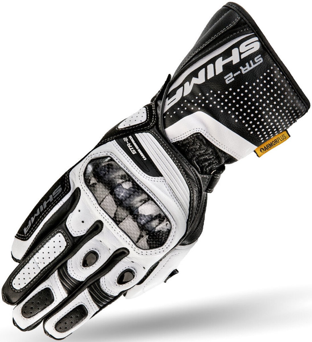 SHIMA STR-2 Zwart Wit Handschoenen - Handschoen