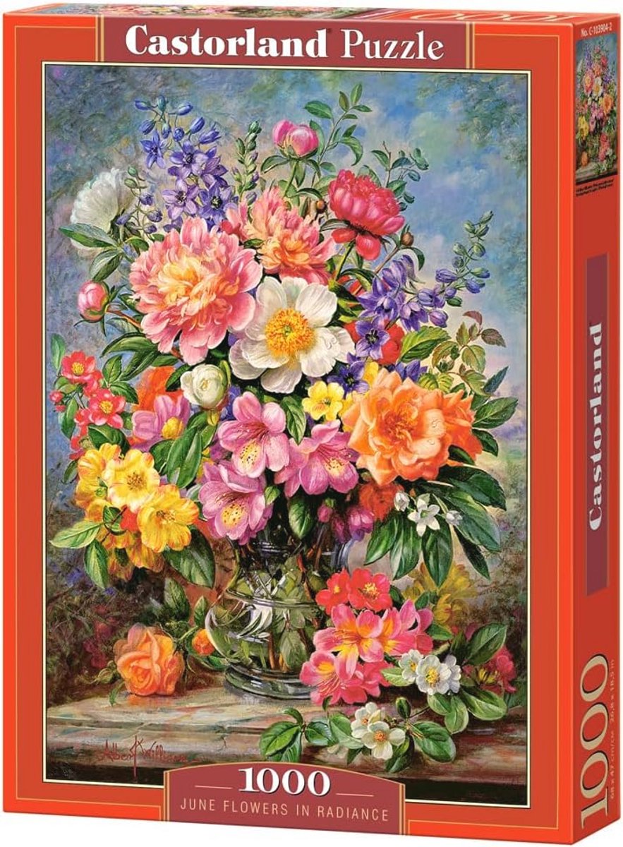 Puzzel 1000 stukjes - Bloemen in Stralend Licht - Kleurrijke Puzzelervaring