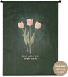 Tulipes - Texte, Vert