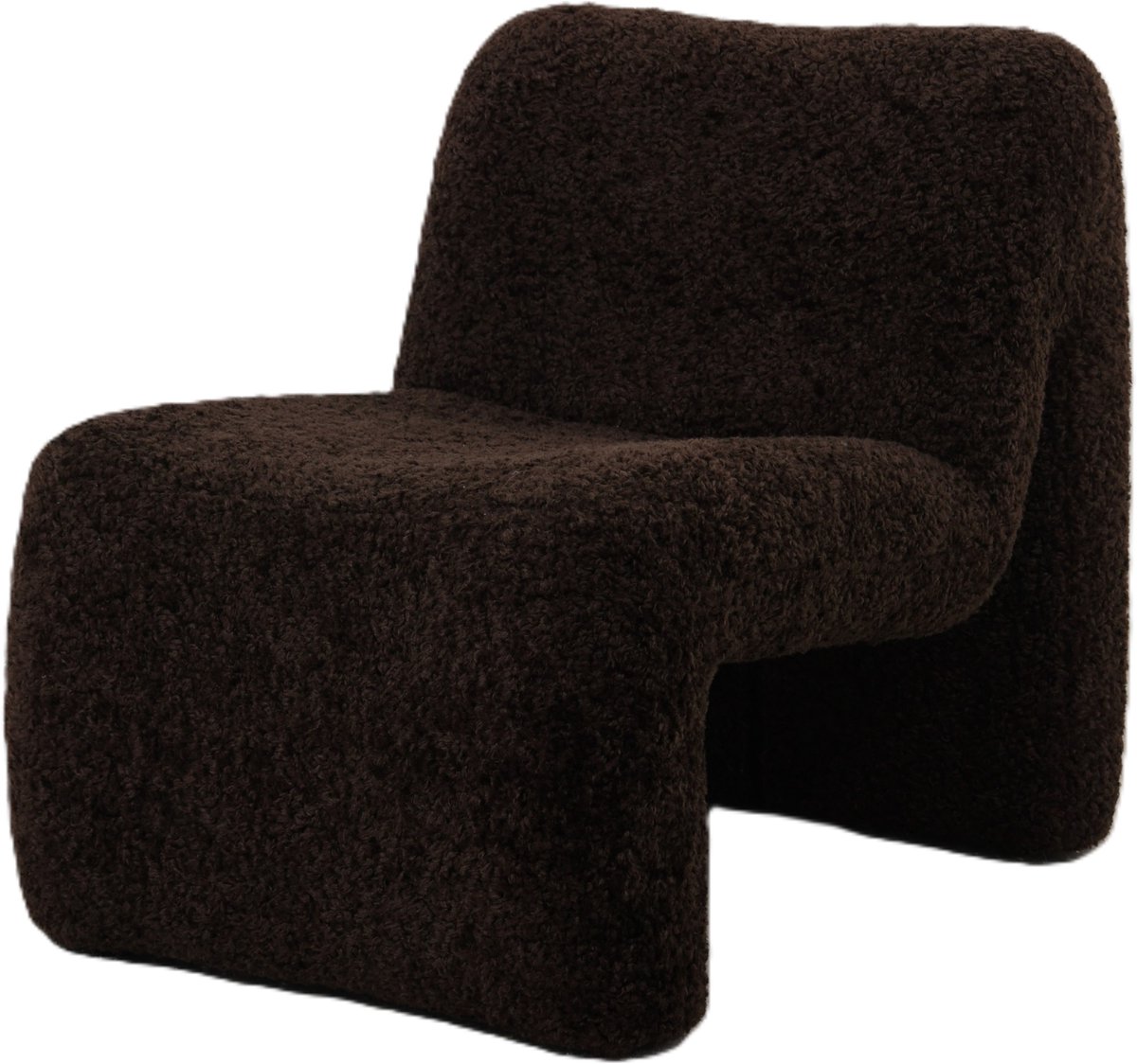 PTMD Oslo Fauteuil Teddy Coffee