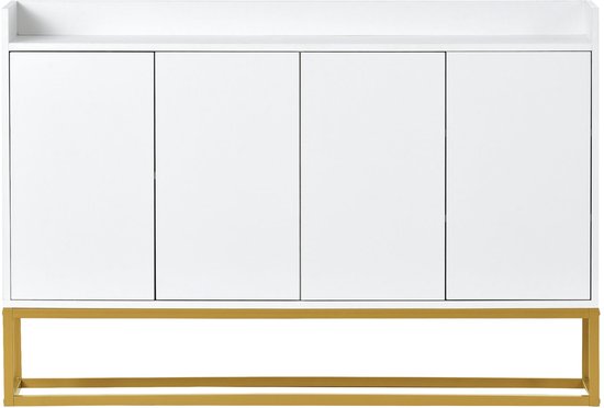Mangohouten Buffetkast Milan 120 cm met deurtjes Recht – De Meubel