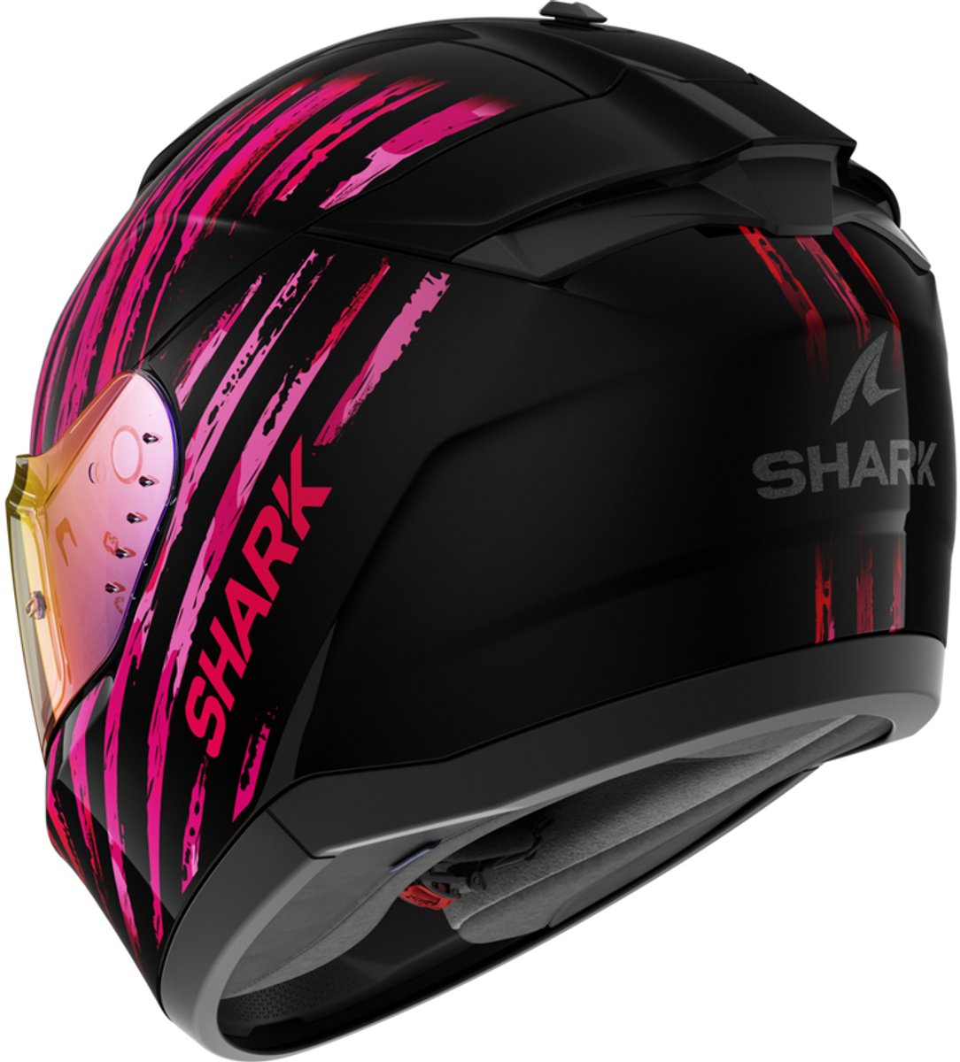Shark Ridill 2 Assya Zwart Violet Violet KVV Integraalhelm - Maat XS - Helm – foto 5