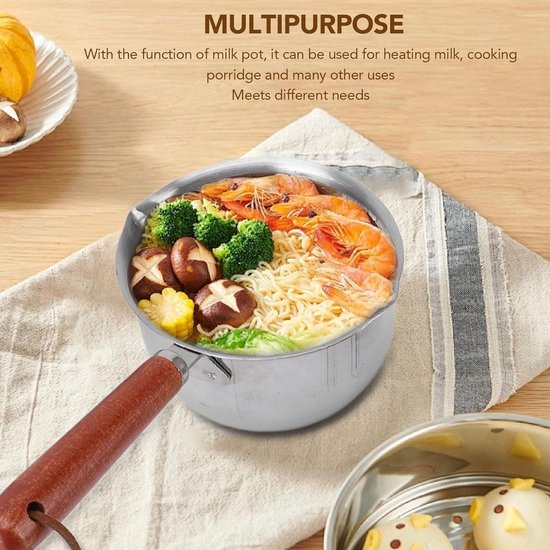 Wok zeshoekige melkpot met deksel zonder stick Pans Soep