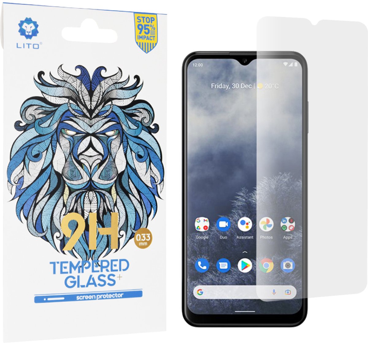 Screenprotector voor Nokia G60 - LITO 2.5D Classic 9H Gehard Glas - Transparant