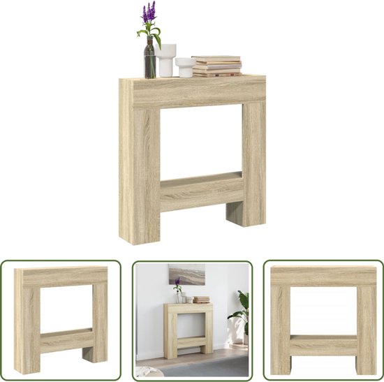 Haardombouw 100x20x100 cm bewerkt hout oud houtkleurig