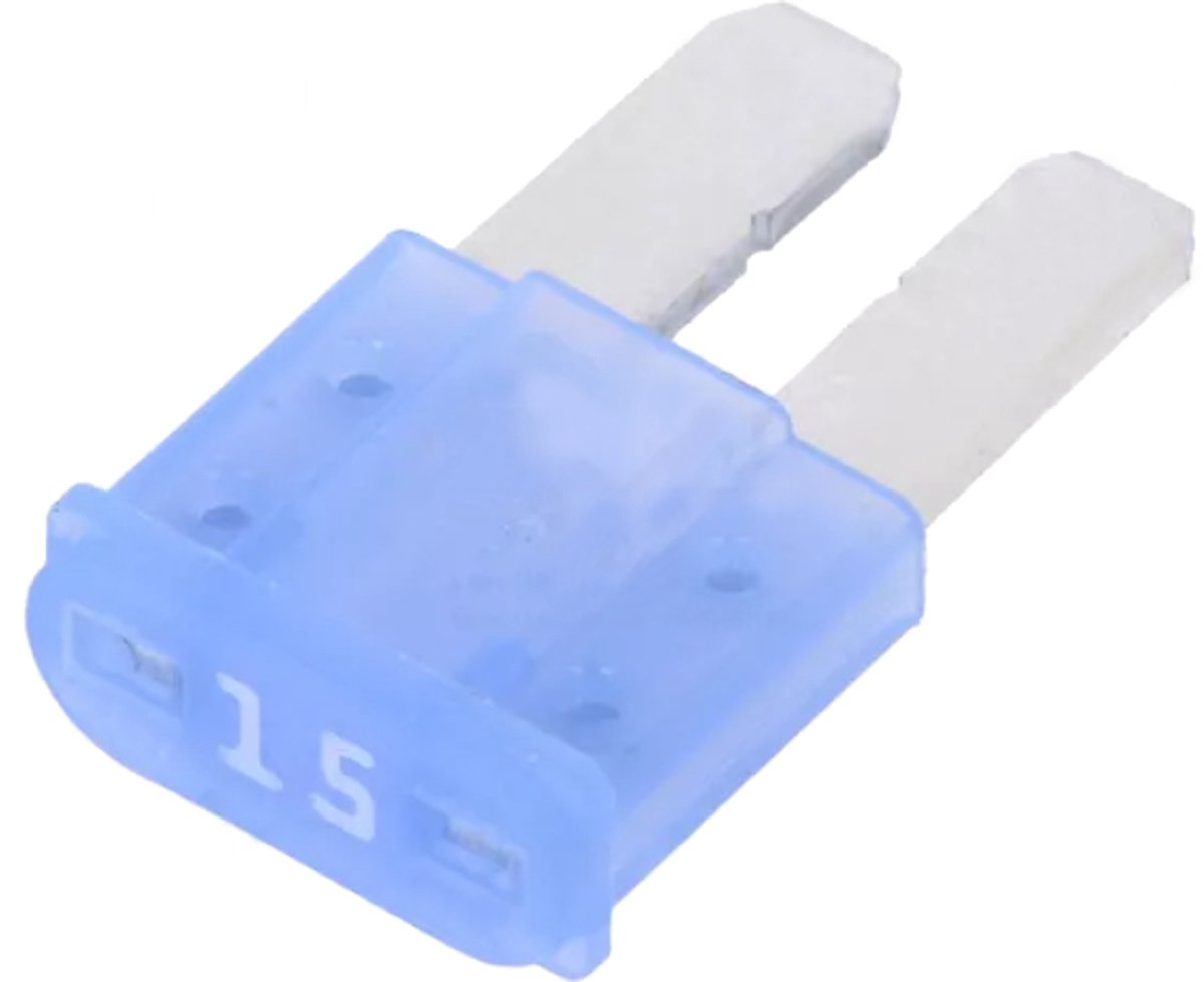 Micro2 Autozekering - 15 Ampere - Blauw - 10 stuks