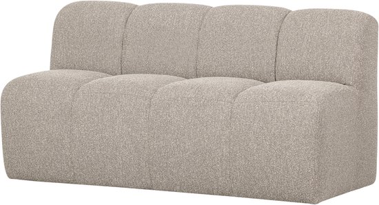 Banc de salle à manger avec dossier Mojo en WOOOD 164 cm Mojo - Bouclé - Beige chiné
