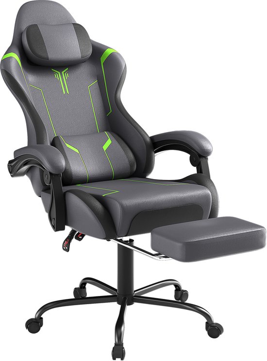 NAIZY Gamingstoel met Massage Grijs Ergonomisch met - NAIZY - €83,99