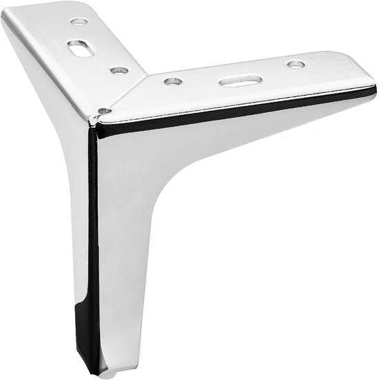 Foto: Meubelpoot victor hoogte 130 mm chroom gepolijst showcase voet hoekvoet voetstuk sofa voet van sotech