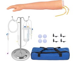 Phlebotomy Practice Kit, Zeer Gesimuleerde Iv Oefenarm, Intraveneuze Training voor Venapunctie, Inclusief Draagtas, Ideaal voor Studenten, Verpleegkundigen en Professionals
