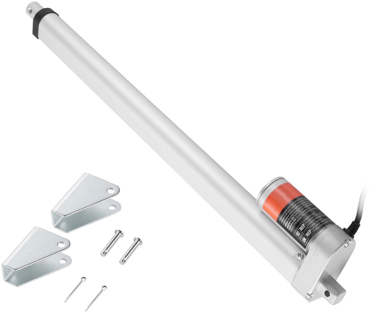 Heavy Duty Lineaire Actuator 12 V, 450 Mm,150kg/1500 N Lineaire Actuator en Een Snelheid van 5 Mm/S Lineaire Bewegingsactuator,Geleverd met Montagebeugel en Ip54-Bescherming