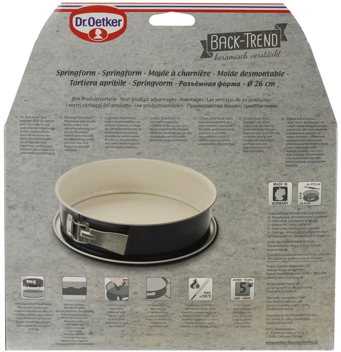 Dr. Oetker Back-Trend Springvorm Ø26x8cm – foto 6