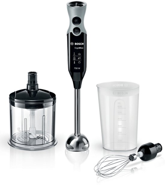 Bosch MSM67160 ErgoMixx - Staafmixerset - Zwart - RVS