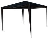 Partytent 3x3m zwart budget zonder zijwanden