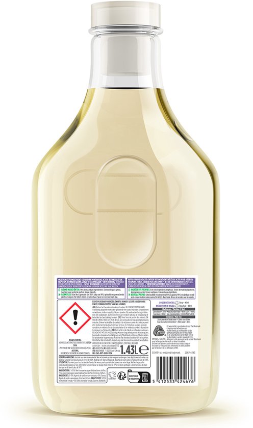 Ecover - Vloeibaar Donker Wasmiddel - Voordeelverpakking 6 x 1.43 L - 186 wasbeurten - Kleurbescherming & Pluisverwijdering - Plantaardig & Biologisch afbreekbaar