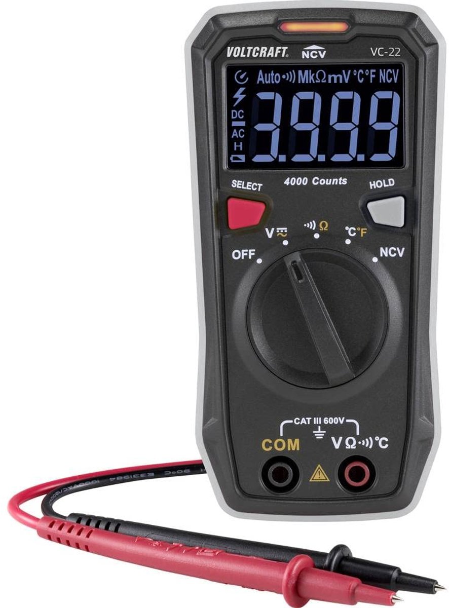Digitale Multimeter CAT III 600 V - 4000 Punten - Automatische Range met Contactloze Meting