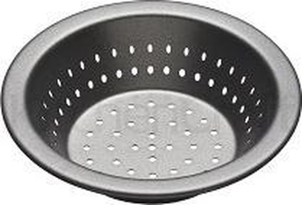 Ronde bakvorm met platte rand Geperforeerd, 10 cm - Masterclass