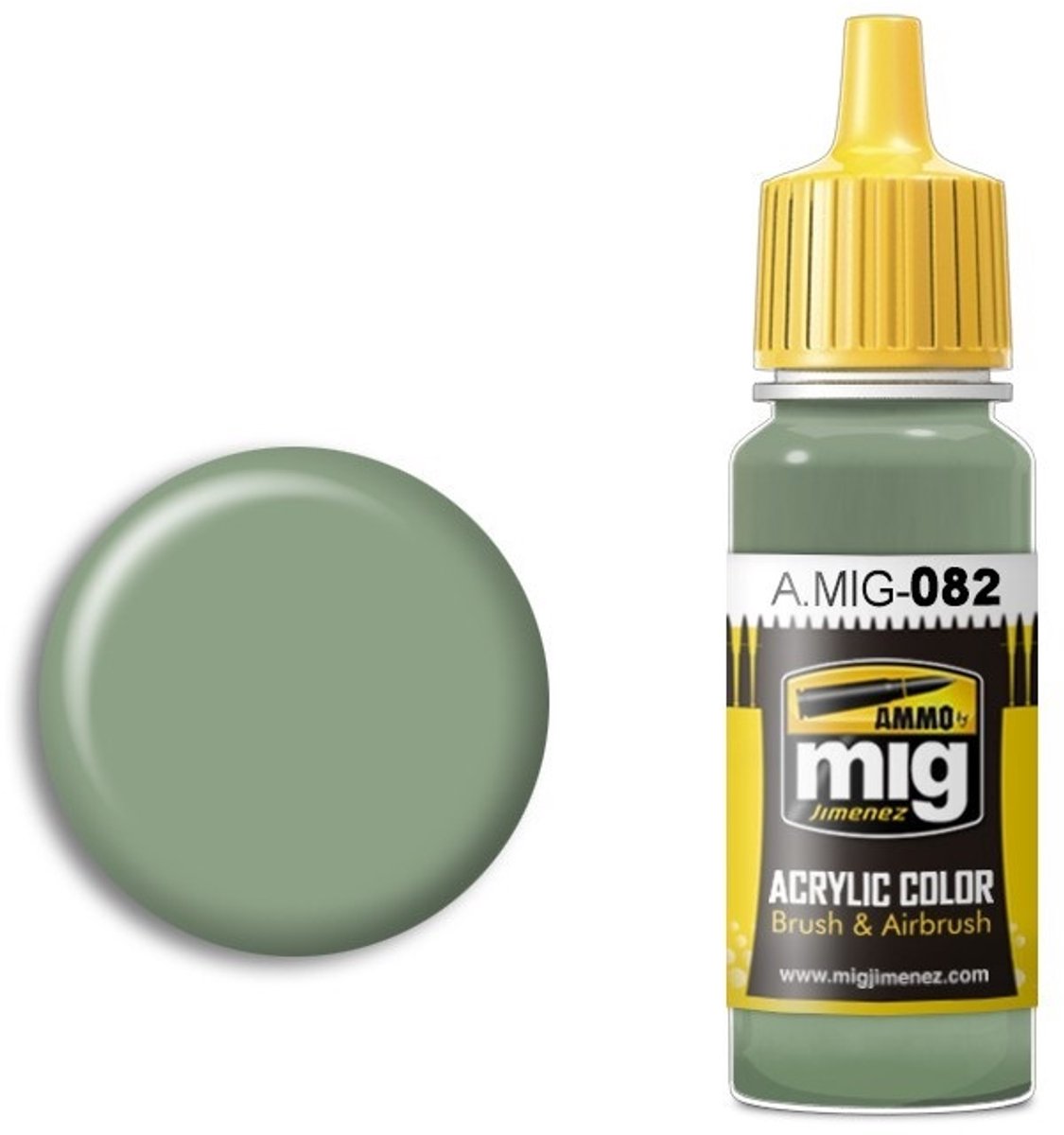 AMMO by Mig Jimenez Hobbyverf Acrylverf - MIG 0082 APC Interior Light Green - Acryl Verf flesje - 17 ml