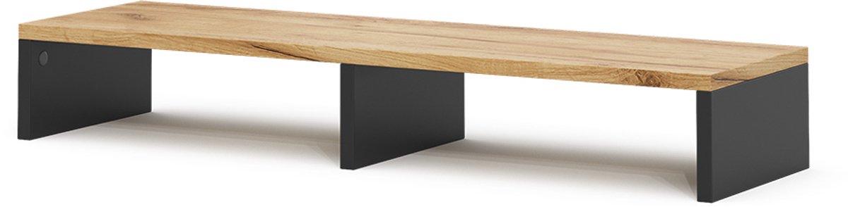 Vicco Tomy Monitorstandaard – 80 x 12 cm Antraciet/gouden eik