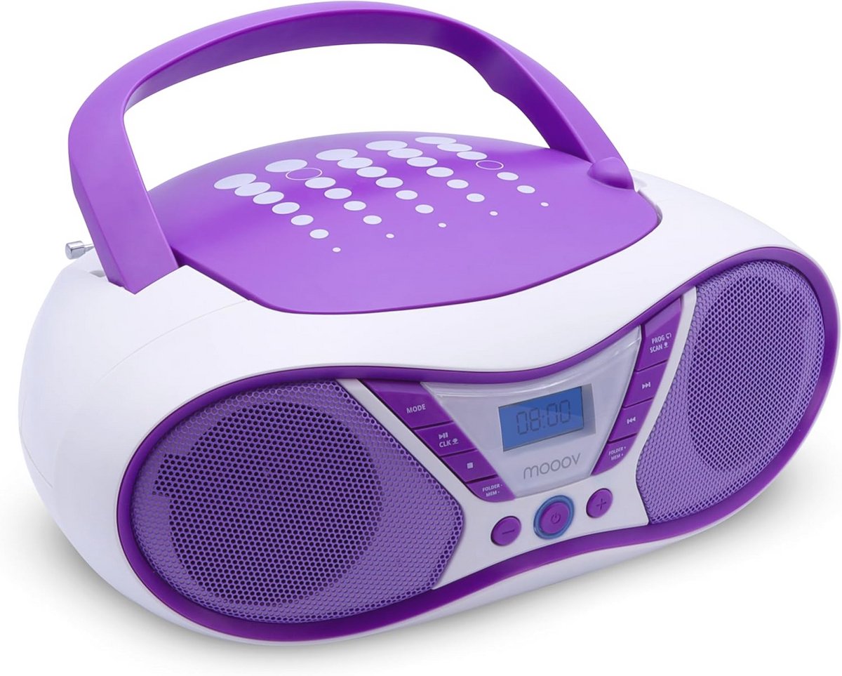 Draagbare CD-speler met FM-radio en USB-poort - Stereogeluid 6 W