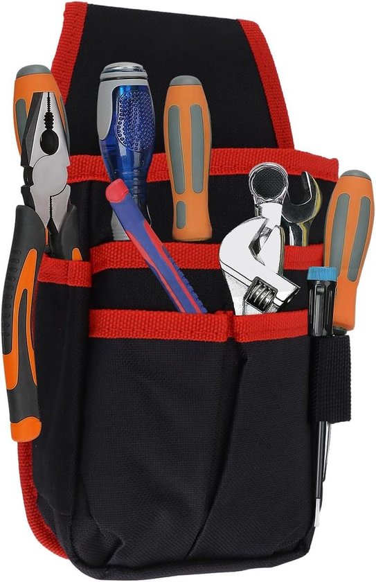 thumbnail: 4-Packs Kleine Tool Pouch Heavy-Duty - Elektricien Tool Pouches Met Clip, Verschillende Kleuren