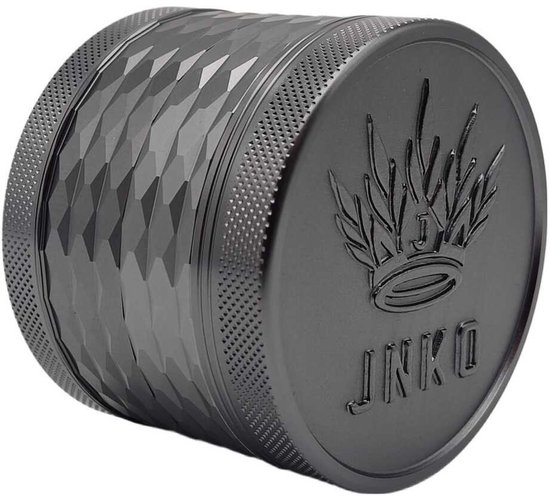 Foto: Grinder 4 delig majestic xl antraciet 63mm aluminium 3d logo jnko