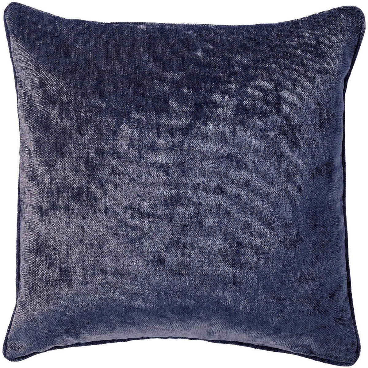 Dutch Decor LEWY - sierkussen 45x45 cm - glansvelours - Insignia Blue - blauw - Inclusief binnenkussen - Luxe kussens voor woonkamer & bank Donkerblauw