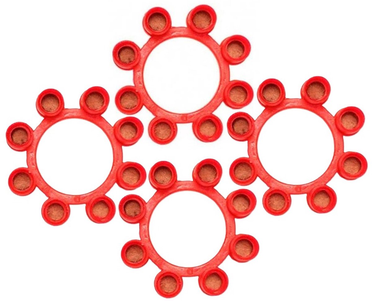 Wicke Speelgoed plaffertjes 8 schots - 48x ringen - voor plaffer pistool/revolver