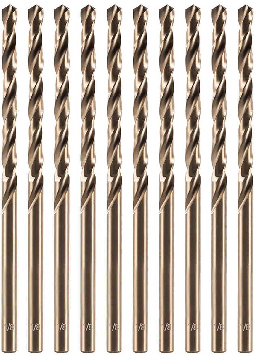 3.2mm Kobalt Boor Set - 10 Stuks HSS Borenset voor Hard Metaal, Roestvrij Staal en Gietijzer