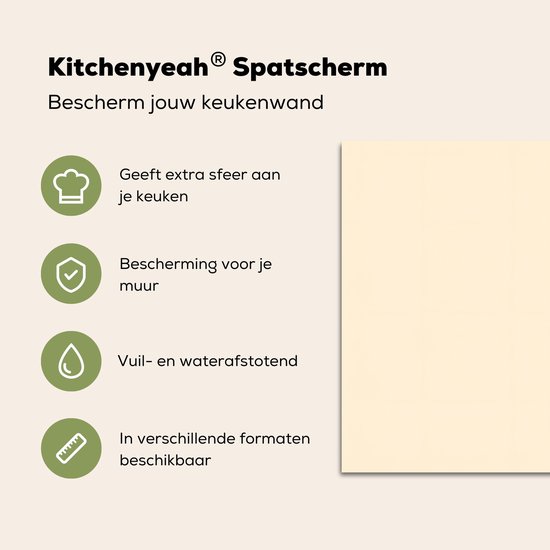 Spatscherm keuken 60x30 cm - Kookplaat achterwand Vissen - Minimalistisch - Blauw - Muurbeschermer - Spatwand fornuis - Hoogwaardig aluminium