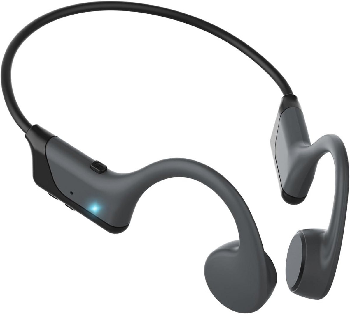 Draadloze Bone Conduction Hoofdtelefoon met Bluetooth 5.4 - 12 Uur Speeltijd en IPX5 Waterdicht voor Sport en Fietsen