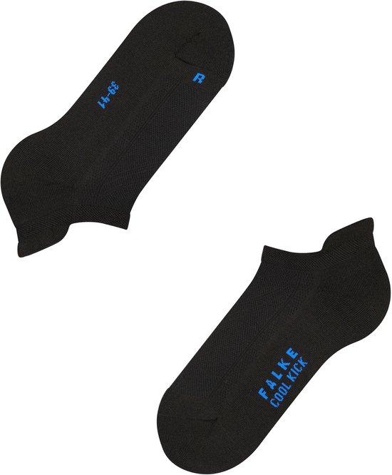 Paar zwarte FALKE Cool Kick lage sokken met maat 39-41 en "R".