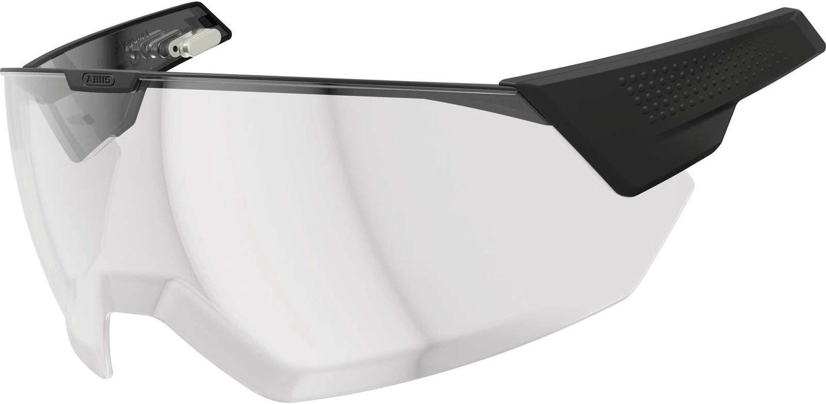 ABUS MagneticVisor voor de fietshelm HYP-E - en de varianten ACE en BL.ACE - magnetisch helmvizier beschermt tegen weer en wind - fietshelmaccessoire - maat S/M, clear