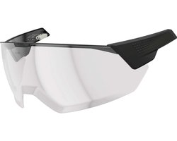 ABUS MagneticVisor voor de fietshelm HYP-E - en de varianten ACE en BL.ACE - magnetisch helmvizier beschermt tegen weer en wind - fietshelmaccessoire - maat S/M, clear