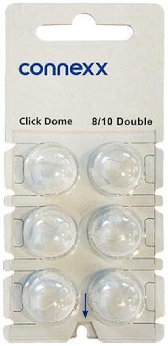 Goedkoopste Click Dome - 8 MM / 10MM - Double - Hoortoestel tip - Dome - Signia - AudioService - Siemens